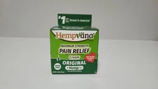 Hempvana Odor FREE Original Cream 4 oz Maximum Strength + Hemp Seed Oil Sealed!