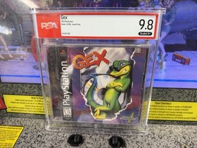 1995 Gex Sony PlayStation PS1 PSX Graded PSA 9.8 A+ Sealed Crystal Dynamics