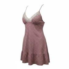 Victoria Secret Sleep Night Slip Dress Lace Detail Couquette Lace Babydoll L