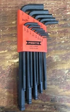 PROTO J4995 13 Piece Round Head Hex Key Set