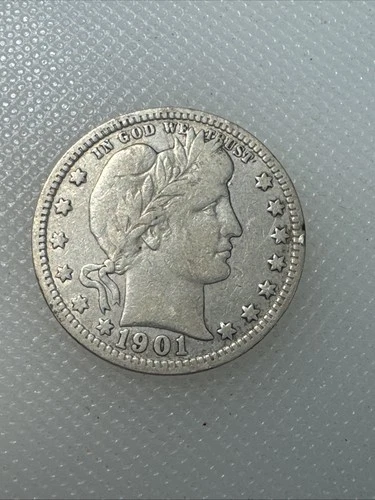 1901-P Barber Quarter — photo from the most recent tracked eBay sale