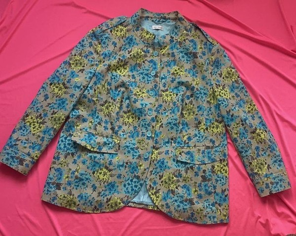 Women Peter Hahn Jacket Multicolor Cotton XXXL
