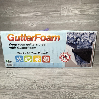 GutterFoam K-Style Foam Gutter Filter 5 in. Black UV Stabilized Coating 10-Piece