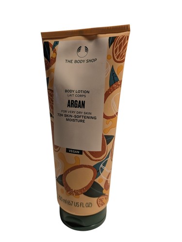 The Body Shop Loción Corporal Argán 200ML 6.7 FL OZ Nueva Loción Vegana - Imagen 2 de 12