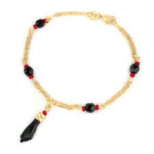 Women and Baby Kids Azabache Bracelet Evil Eye Protection Pulsera 14k Gold Fill