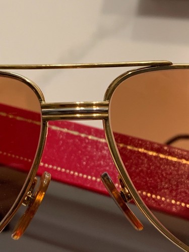 Must de Cartier Men's Premiere Pilot/Aviator Sunglasses - Picture 5 of 8