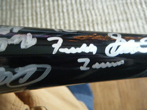 2006 AFLAC TEAM AUTO BAT FREDDIE FREEMAN BUMGARNER DJ LAMEHIEU PORCELLO HARVEY+