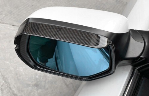 2Pcs Carbon Fiber Rear View Mirror Frame Trim Cover For HONDA CR-V CRV 2017-2022 - Picture 5 of 6