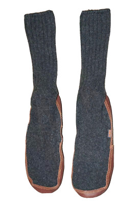 Acorn Hüttenschuhe Haussocken Hausschuhe Slipper Socken mit Ledersohle Gr. 11-12