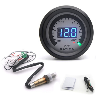 2 in 1 Meter 52MM Narrowband Digital  Fuel Ratio Gauge Kit 12 V L3U0