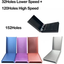 152 Holes Autoclave Dental Burs Cleaning Stand Bur Holder Organizer Box Block