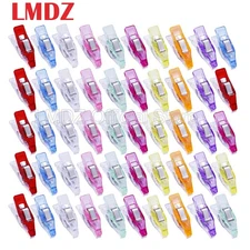 50PCS Mini Sewing Clips, Paper Blinder Clips, Mini Document Quilting Clips 27mm