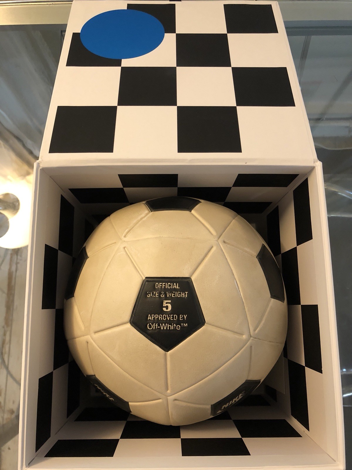 off white nike soccer ball