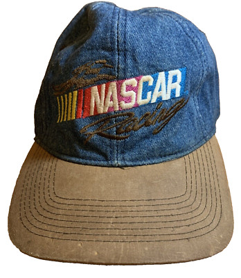 Vintage NASCAR Racing  Strapback Hat Cap Logo Kudzu Brand Adjustable