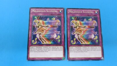 2x MELODIOUS ILLUSION TRAP CARD UNLIMITED CROS-EN067 RARE YUGIOH NM /  UNPLAYED | eBay