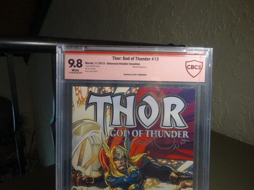 THOR GOD OF THUNDER #13 CBCS 9.8 NM/MT SIGNED Walt Simonson 1:50 Variant Cover - Picture 2 of 5