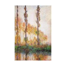 Claude Monet - Poplars (Autumn) II (1891) Hand-painted Oil Painting Wall Art