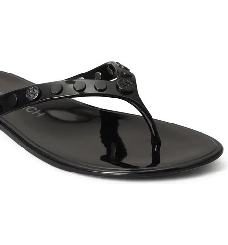NIB Tory Burch Studded Jelly Flip Flop Thong Sandal Ivory Off White 7 8 9 $148 - 第 3/23 張圖片