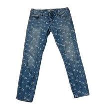 Free People Womens Sz 27 29 Actual Floral Print Jeans Skinny Ankle