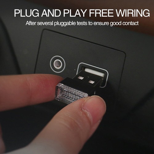 1PC USB LED Mini Car Light Neon Atmosphere Ambient Bright Lamp Light Accessories - Zdjęcie 18 z 26