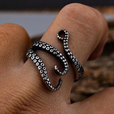 Octopus Ring Neutral Ring Stainless Steel Fashion Ring Personalized Trendy