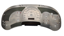 US Speedo Stainless Steel Gauge Face Kit White Text Matching Pointers GM 2003-06 gallery