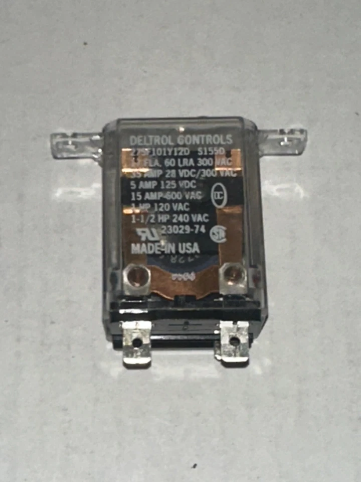 Deltrol Controls 275F101V12D S15S5D 23039-74 Relay 10A 240VAC Tested USA No Box - Image 2 of 4