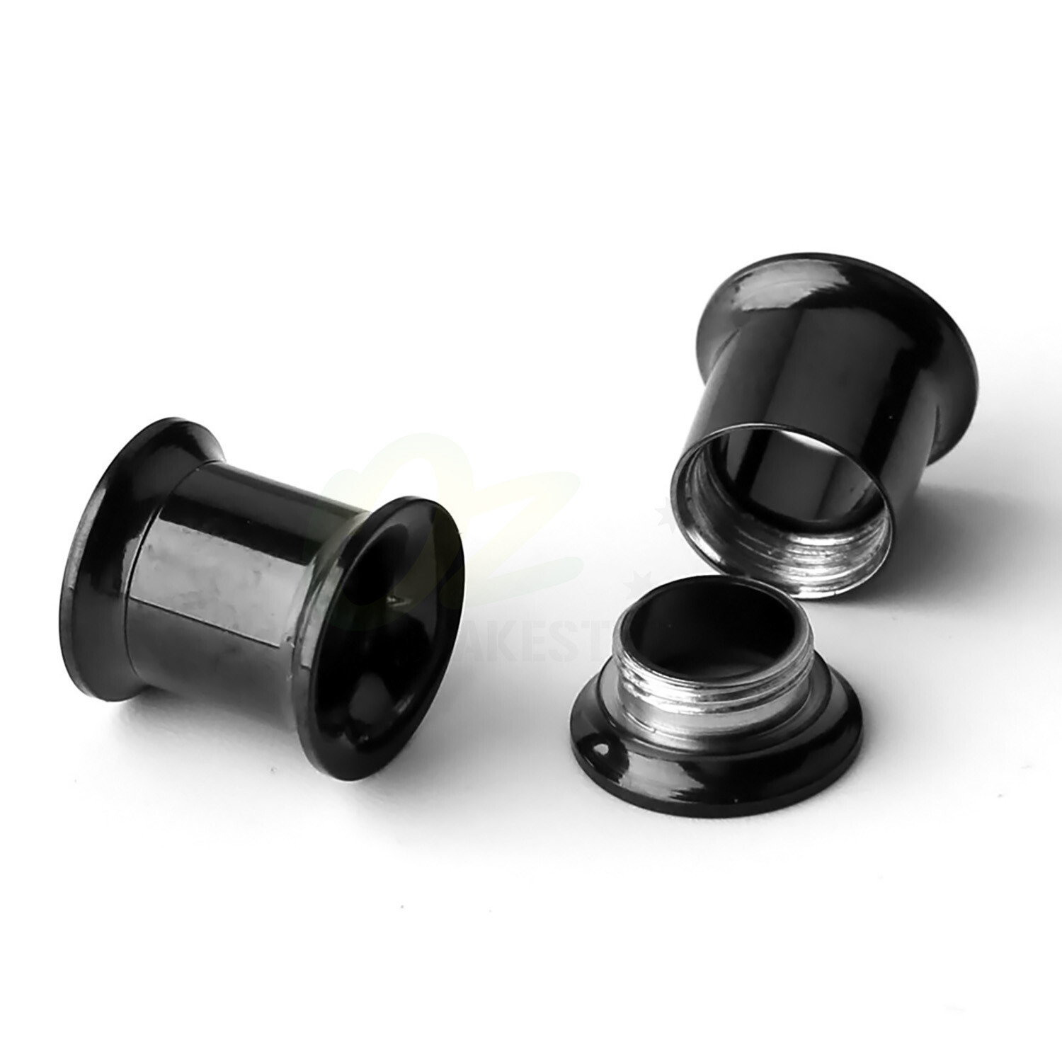 6 Pairs Surgical Steel Screw Tunnel Gauge Ear Expander Stretcher Plug