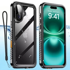 Waterproof Case For iPhone 16 15 Pro Max Underwater Full Body Shockproof Cover