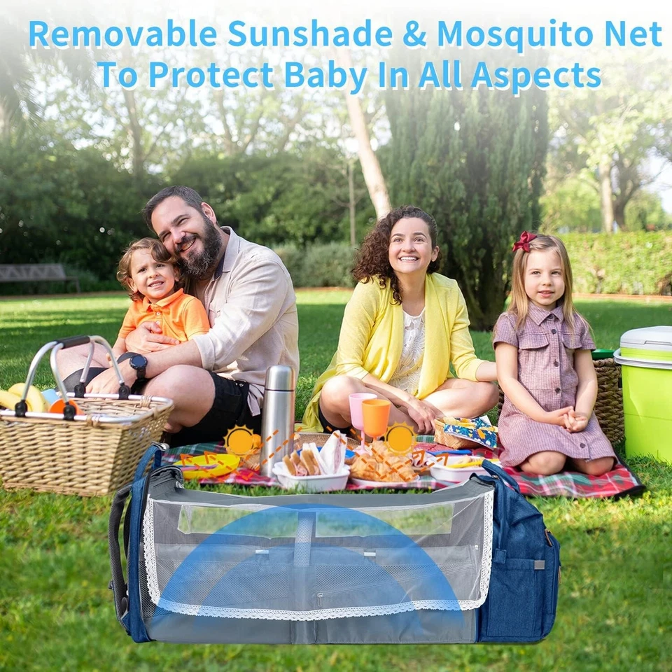 Diaper Bag Backpack, Large Baby Diaper Bags for Boys Girls, Baby Bag with USB - Image 4 of 4