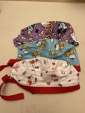 Men/Women Sanrio HELLO KITTY HALLOWEEN Surgical Scrub Cap Nursing Nurse Doctor