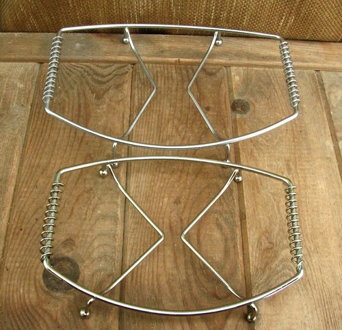 Vintage Chrome Casserole Trivets Serving Ware Corning Ware Table Trivets Lot - Picture 10 of 13