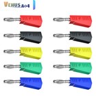 10PCS Stackable 4mm Banana Plug Solder 30V 19A Connector Solder Type