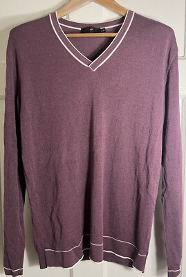 Ermenegildo Zegna Blend Sweater Size XL/54 Beautiful Purple