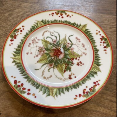 Hermes Pythagore Dessert Plate Tableware Dish Red Berry Ornament