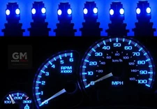 Gauge Cluster Bulbs to Blue LED Upgrade Kit 1999 00 01 02 GM Silverado Tahoe