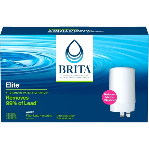 3-Pack Faucet Mount Water Filter - Removes 99% Lead & Easy Change Indicator - Picture 11 of 12