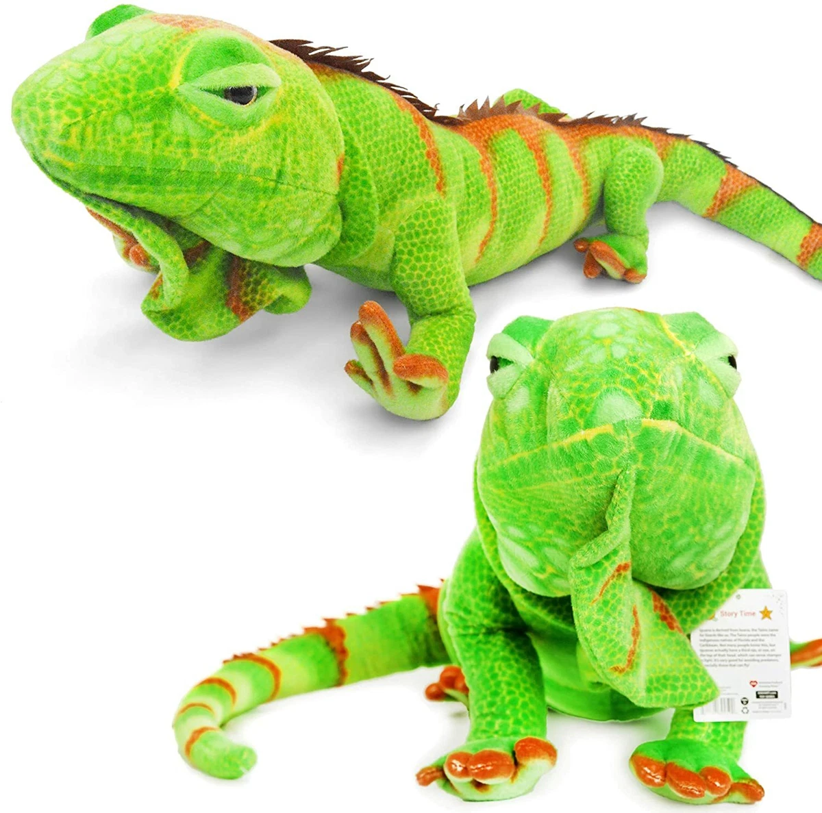 Realistic Giant Iguana Big Stuffed Animal Plush Soft Huge Lizard