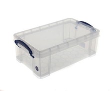Really Useful Clear 5 Litre Plastic Storage Box / Shoe Box
