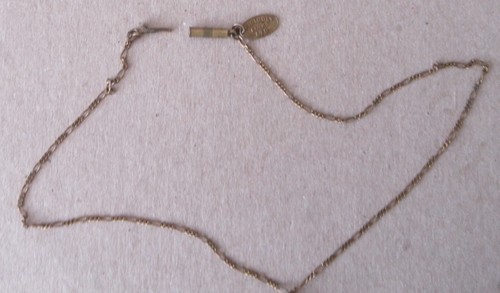 Vintage Pididdly Links Viktorianischer Stil Gold/Messingfarben 18 Zoll Halskette - Bild 7 von 8