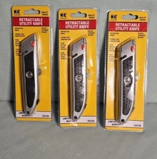 Lot Of 3 KC Professional 92438 Heavy Duty Utility Knife