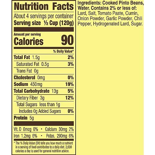 Old El Paso Traditional Canned Refried Beans 16 oz. Pack of 12 eBay