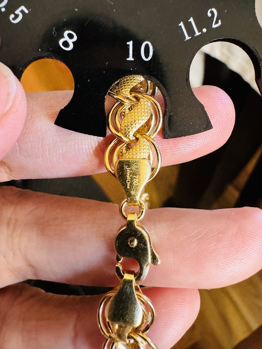 アクセサリー 18K (750) saudi gold 18K 18Ct 750 Real Fine Saudi Gold 16.5”/ 17.5” long Letter M