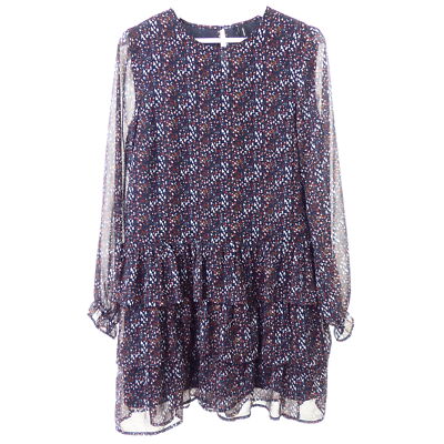 Vero Moda dress flounce ruffles blue size S 36 