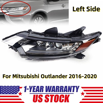 For Mitsubishi Outlander 2016-2020 Halogen Headlamp Assembly Left Driver Side LH