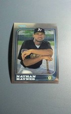 NATHAN HAYNES 1997 BOWMAN CHROME RC ROOKIE CARD # 288 A8142. rookie card picture