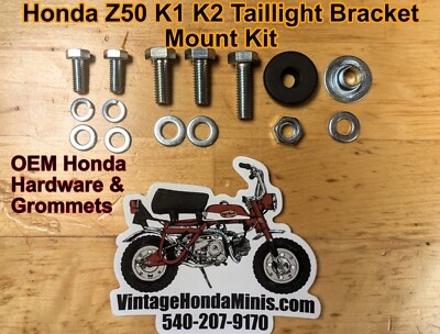 #ad #ad Taillight Bracket Full Mounting Install Kit Honda K1 K2 Z50 Z50a Mini Trail $27.00