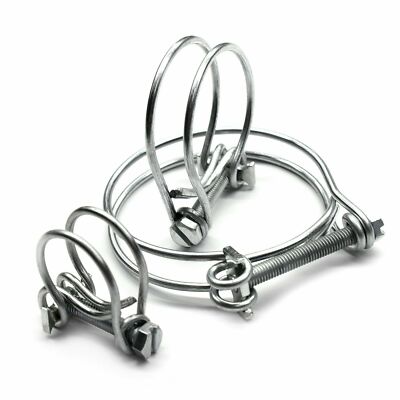 Garten, Auto, Heimwerker, Wasser, Doppeldraht SCHLAUCHSCHELLE VERZINKT (viele Größen: 25~58mm)