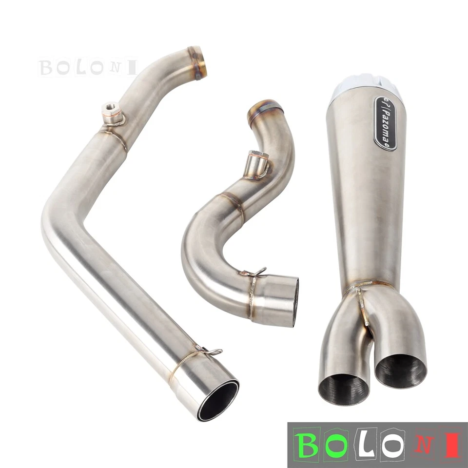 Kit de sistema de escape estilo club 2 en 1 para Harley Street Bob FXBBS 114 2018-2024 Foto 4 de 4