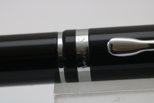 Nuevo de Lote Antiguo X-Pen Podium Lacado Negro Rollerball con Borde Cromado, CT - Imagen 4 de 6